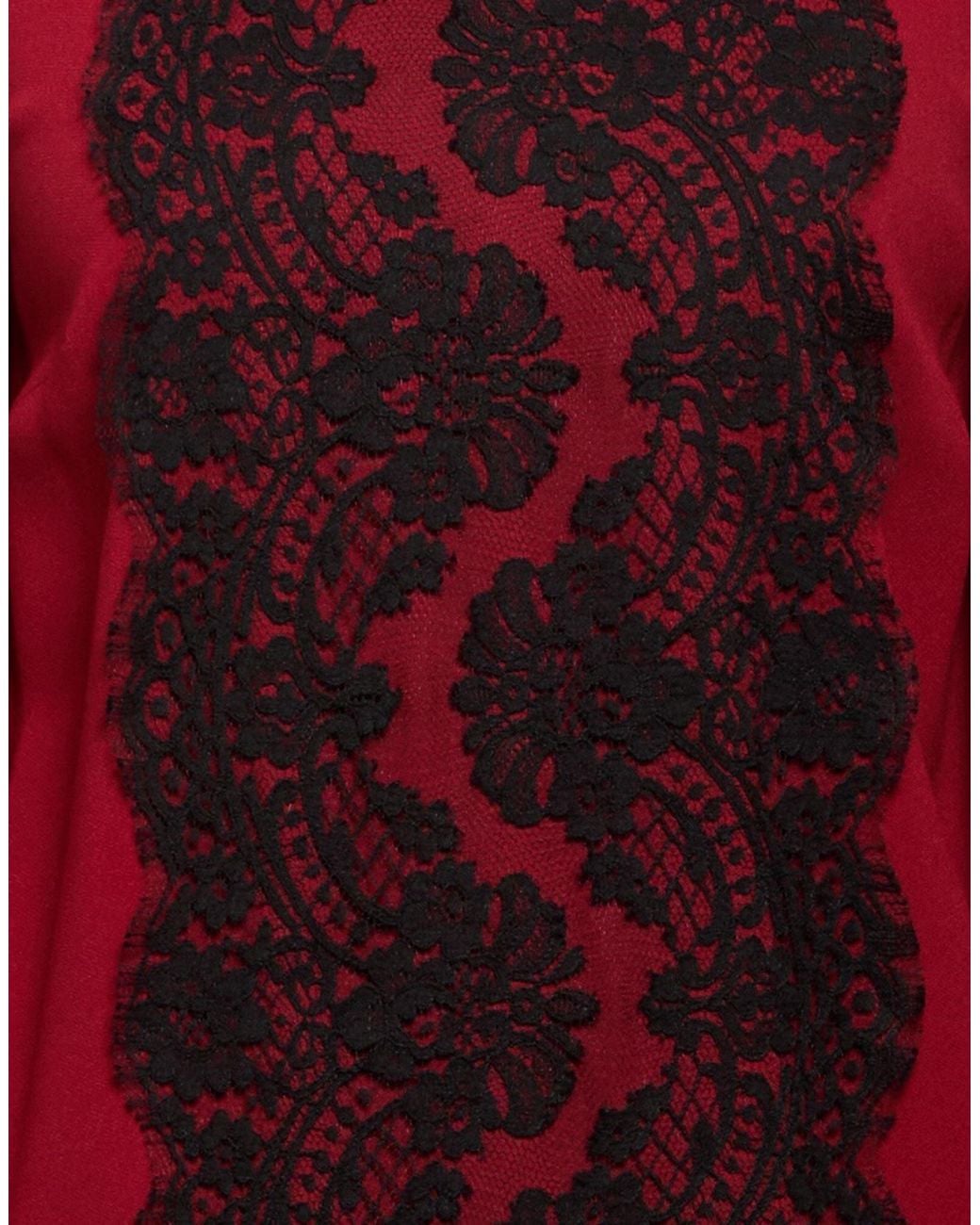 Dolce & Gabbana Red Simple Long-Sleeved Top