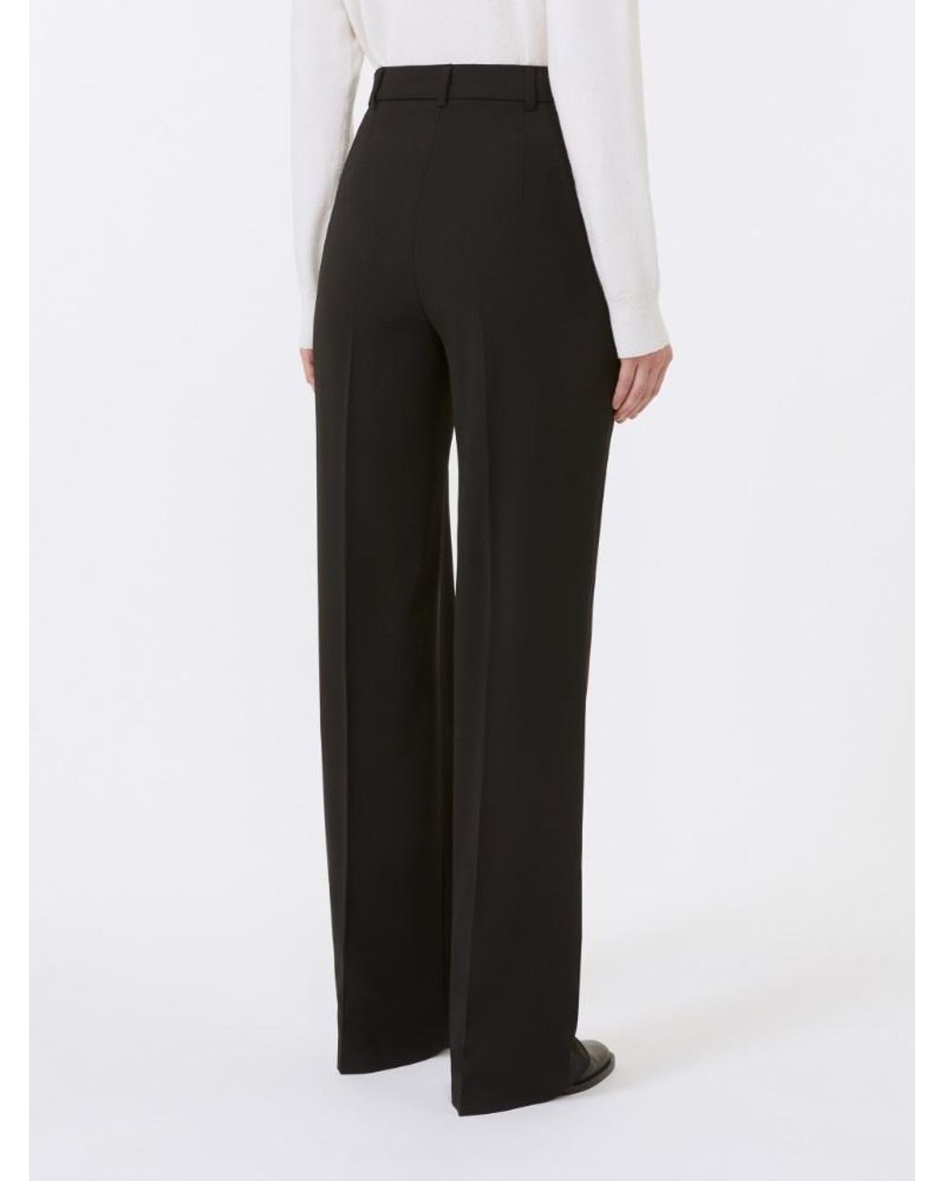 Max Mara Black Verbena Split Trousers
