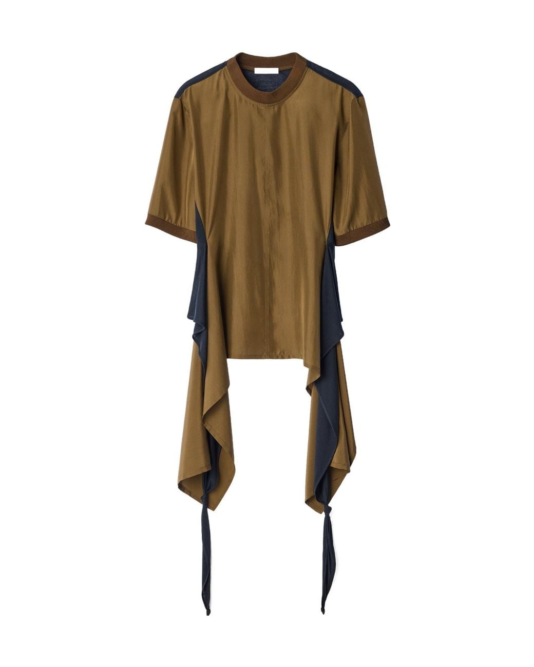 Lemaire Green Silk Ponge Knot Top