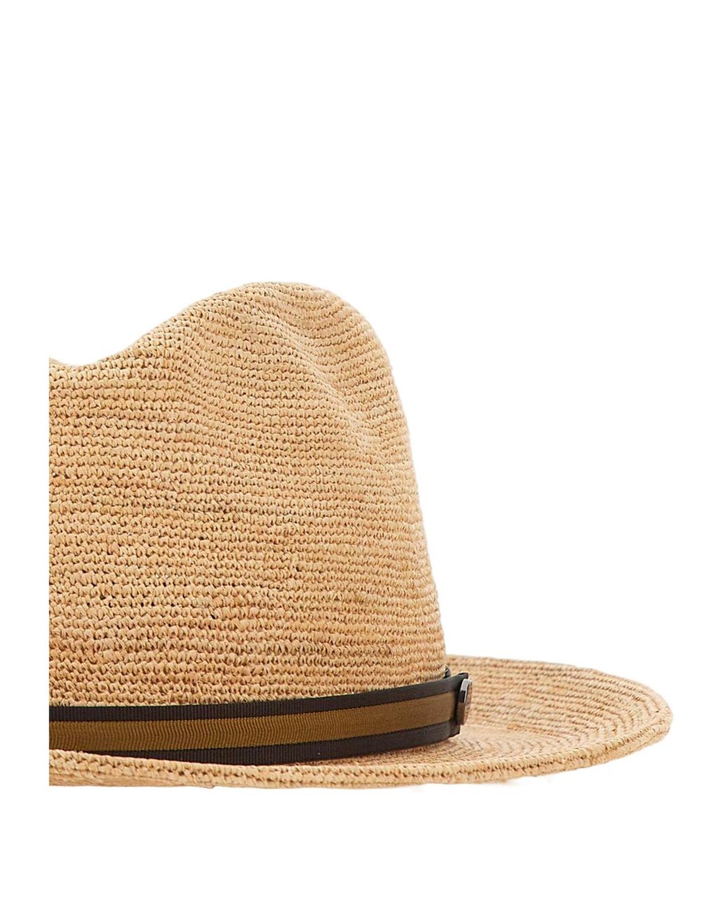 Borsalino Natural Argentina Crochet Medium-Brim Hat for men