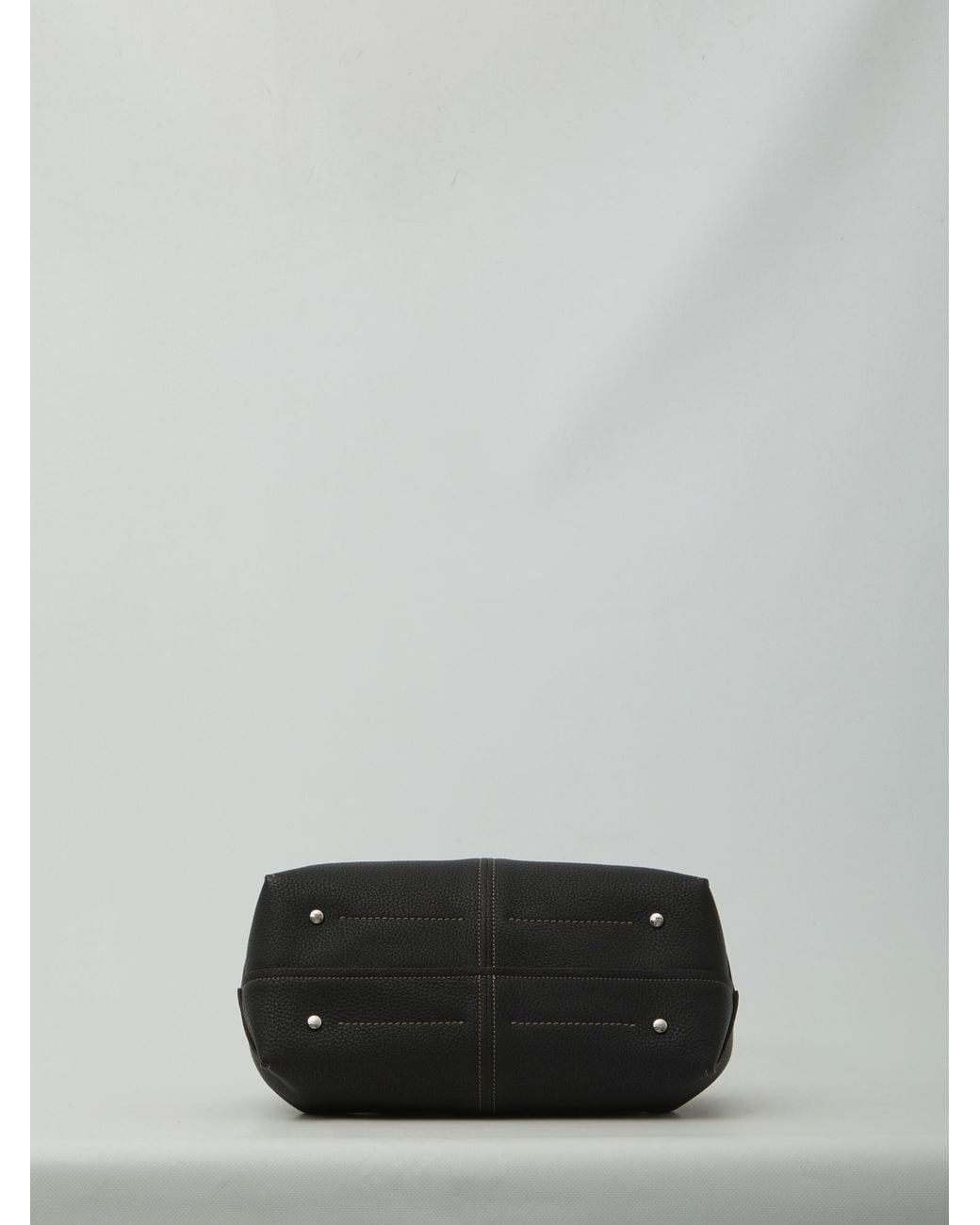 Tod's Black Logo Debossed Tote Bag