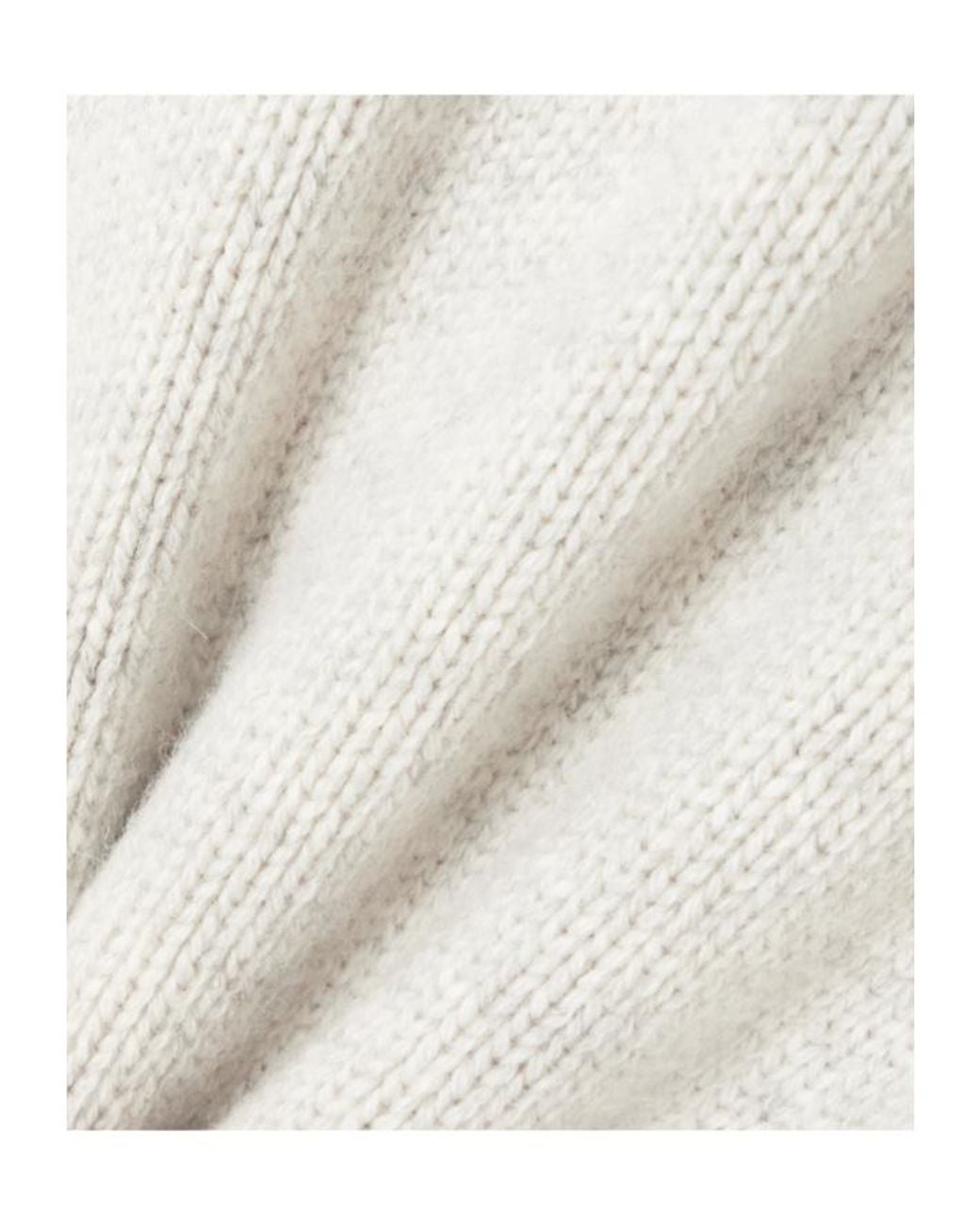 Jil Sander White Asymmetric Turtleneck Sweater