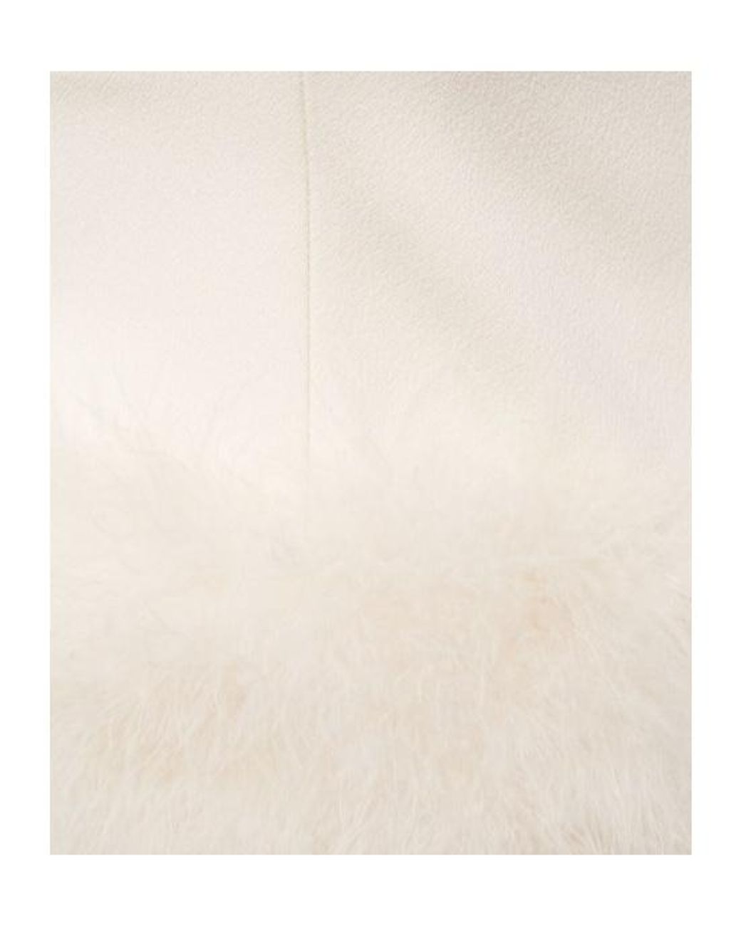 Blumarine White Feather-Decorated Tube Top