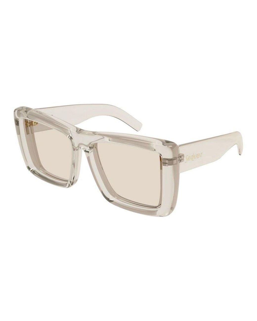 Saint Laurent White Sl 900 Howl Rectangular Sunglasses