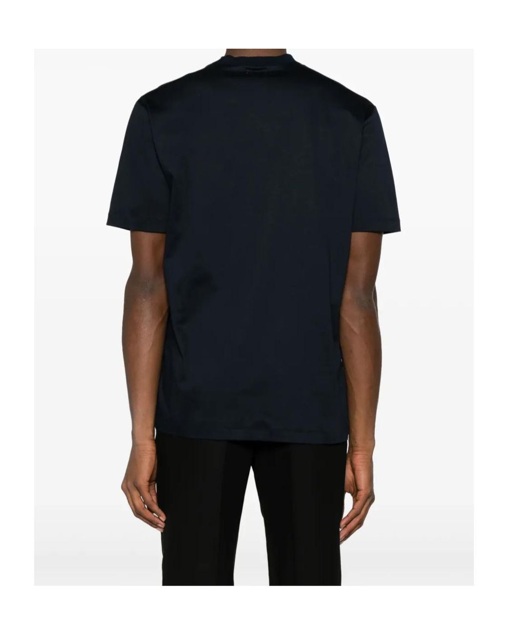 Kiton Black Crew-Neck T-Shirt for men