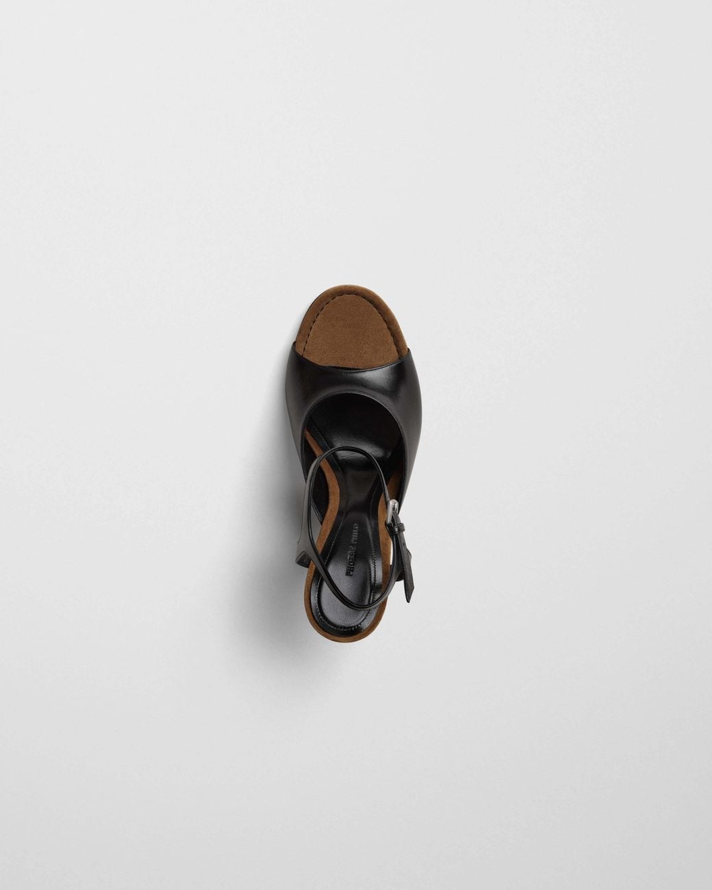 Phoebe Philo Black Peep Sandal