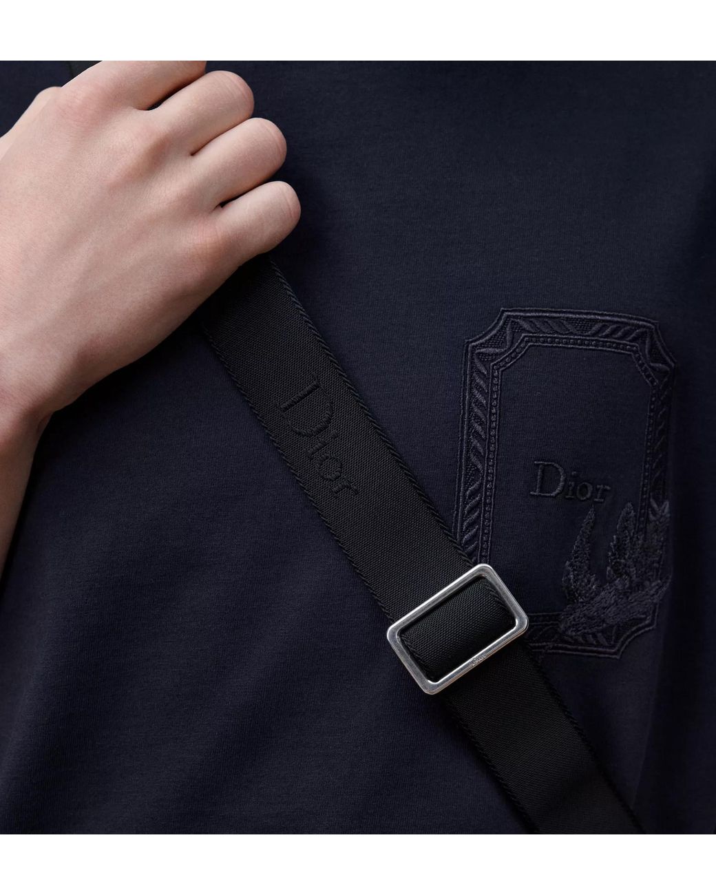 Dior Black Heritage Saddle Waist Bag for men