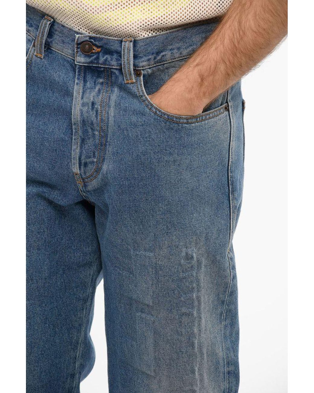 DIESEL Blue D-Mand Mid-Rise Straight-Leg Jeans for men