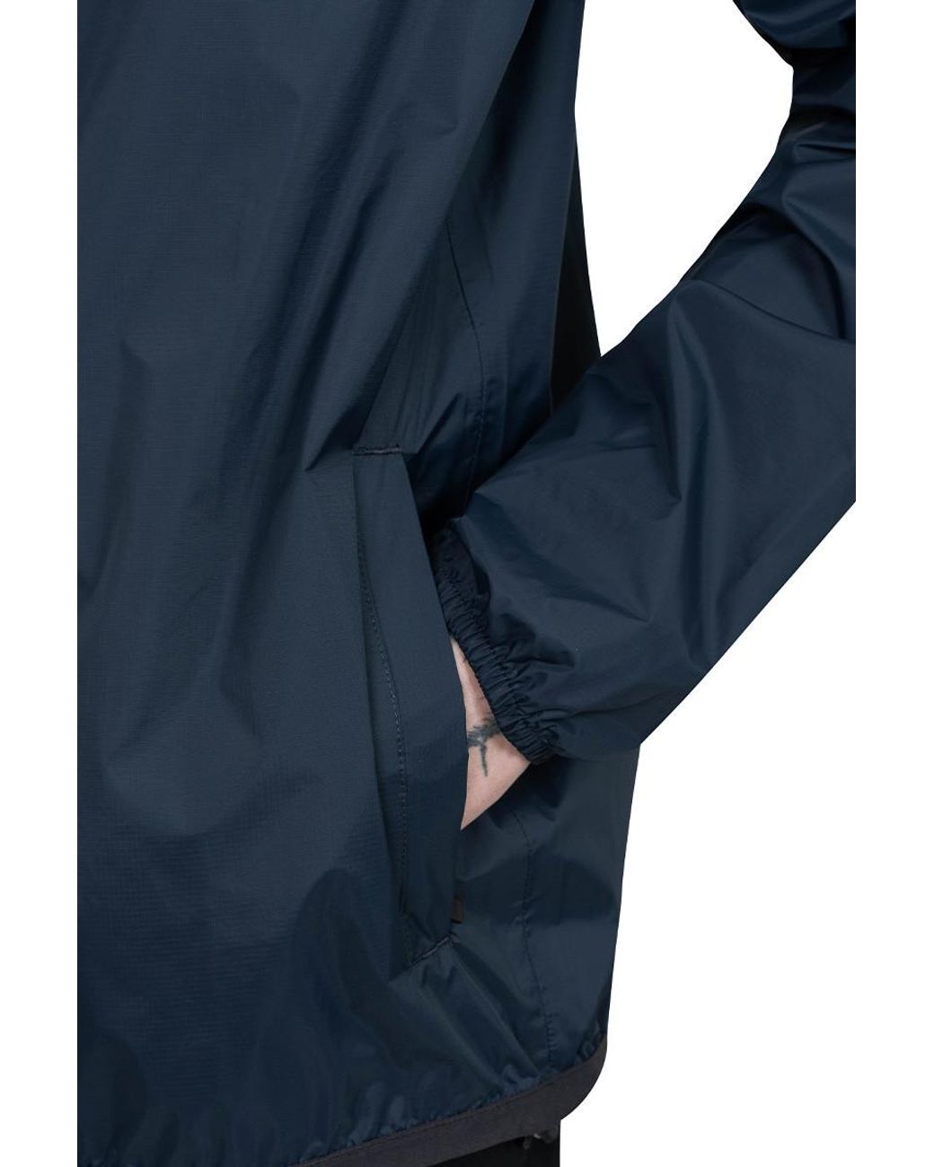 COMME DES GARÇONS PLAY Blue Comme Des Garçons Play Logo Detailed Hooded Jacket for men