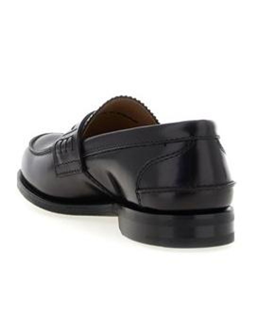 Church's Black Almond Toe Flat Loafers for men