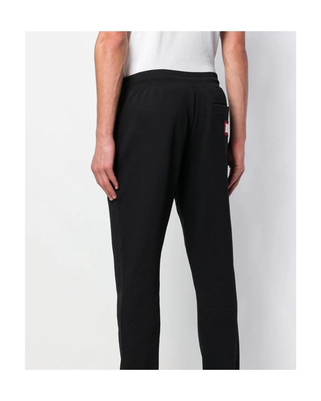 McQ Alexander McQueen Black Embroidered Patch Sweatpants for men