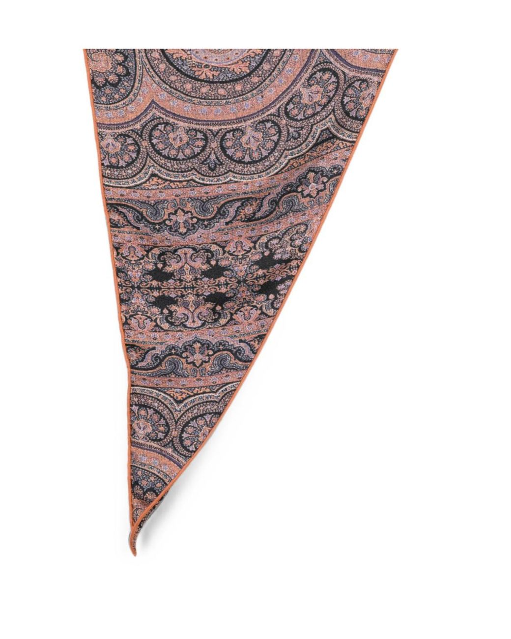 Pierre Louis Mascia Gray Printed Silk Scarf