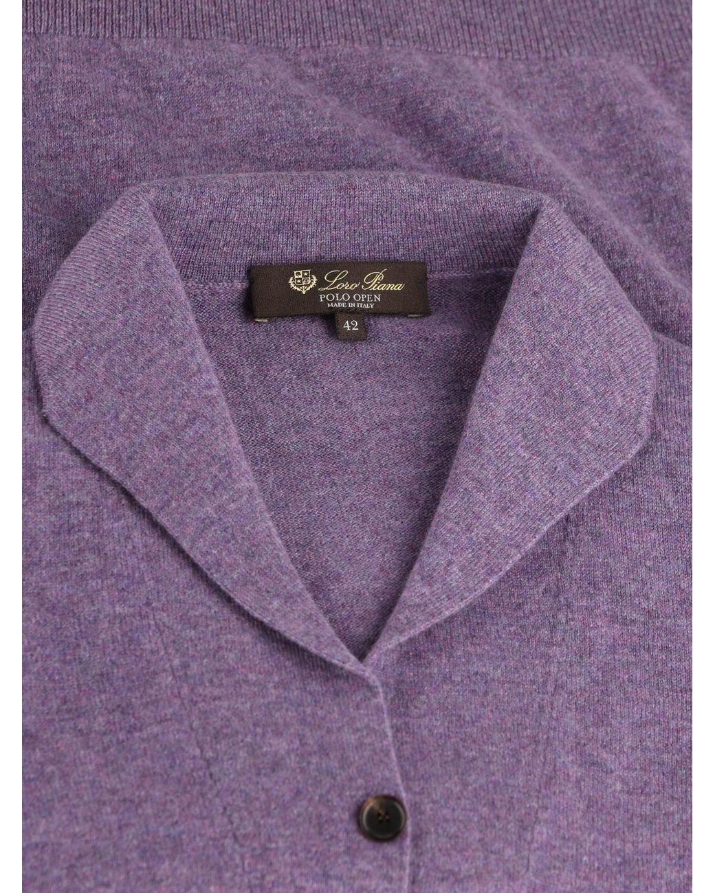 Loro Piana Purple Sergio Polo Shirt