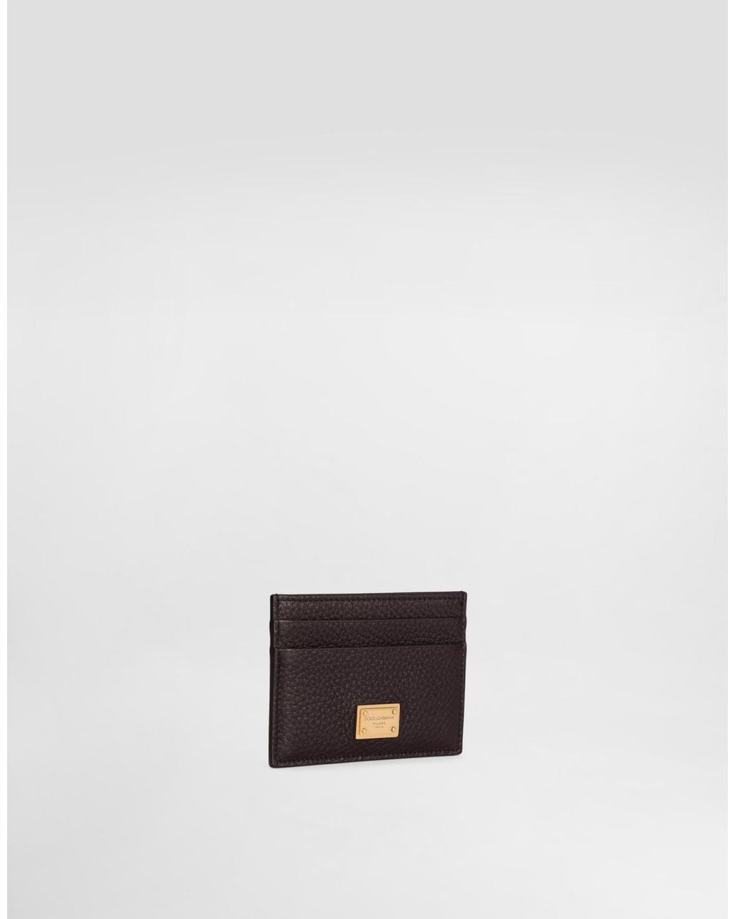 Dolce & Gabbana Black Calfskin Card Holder