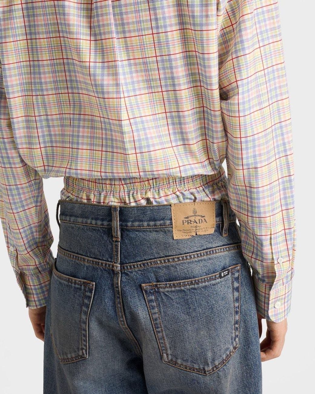 Prada Blue Five-Pocket Denim Jeans for men