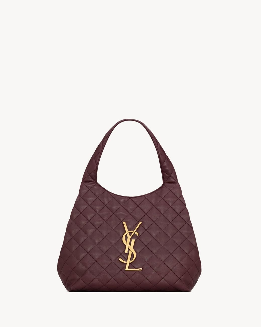 Saint Laurent Purple Icare Quilted Medium Tote Bag