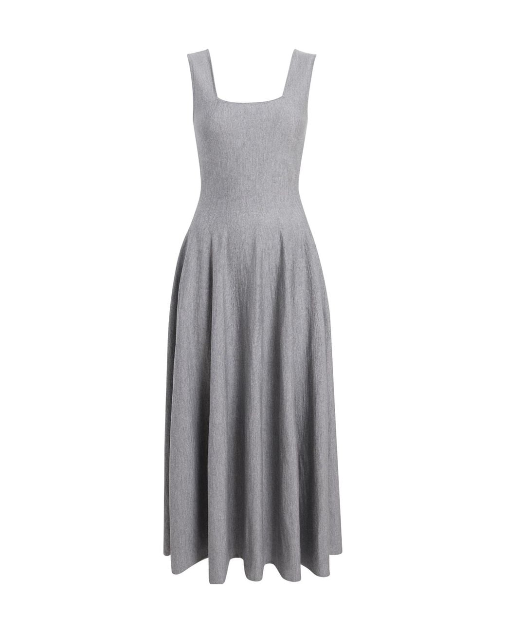 Khaite Gray Jodie Midi Dress