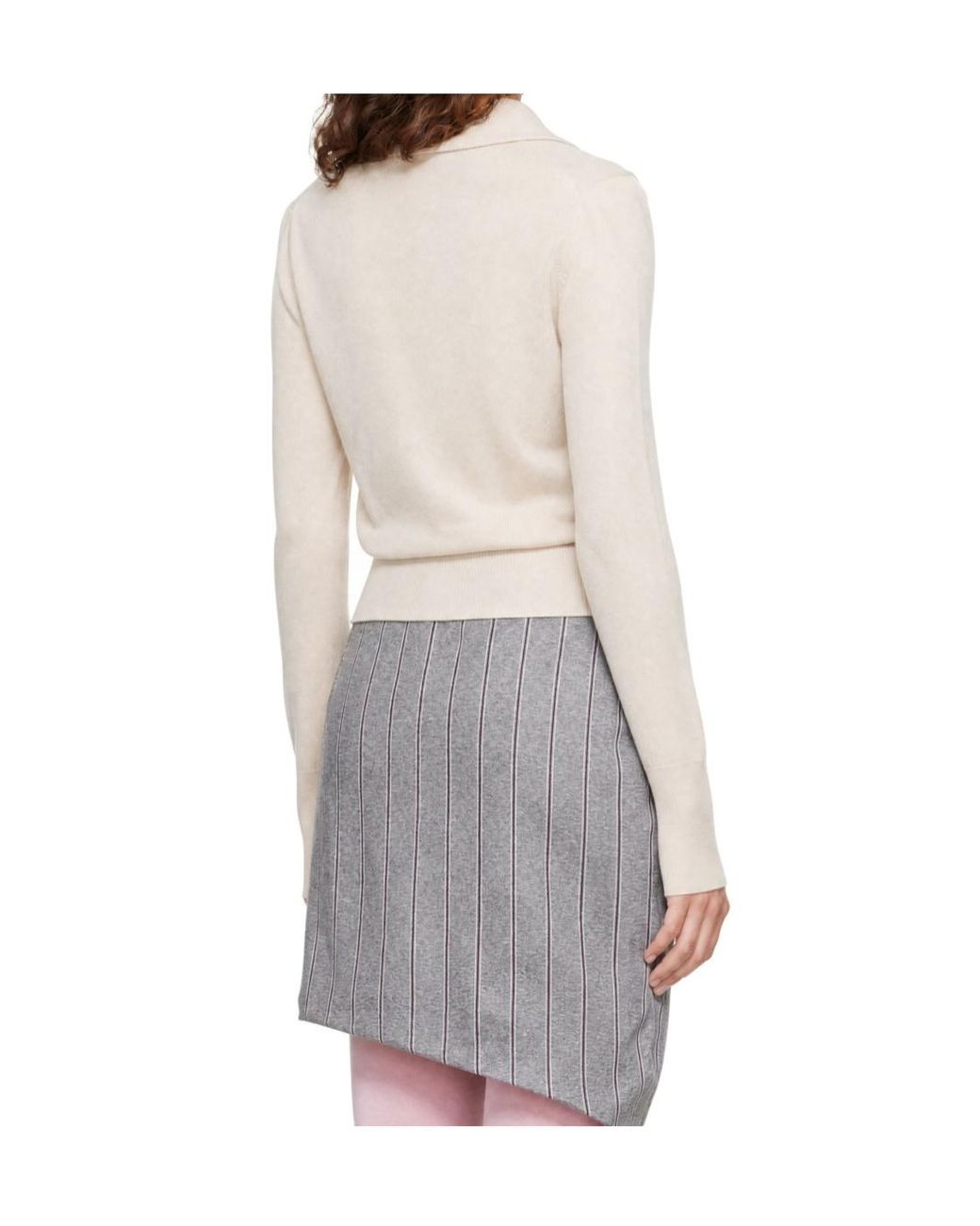 Vivienne Westwood White Bea Collared Sweater