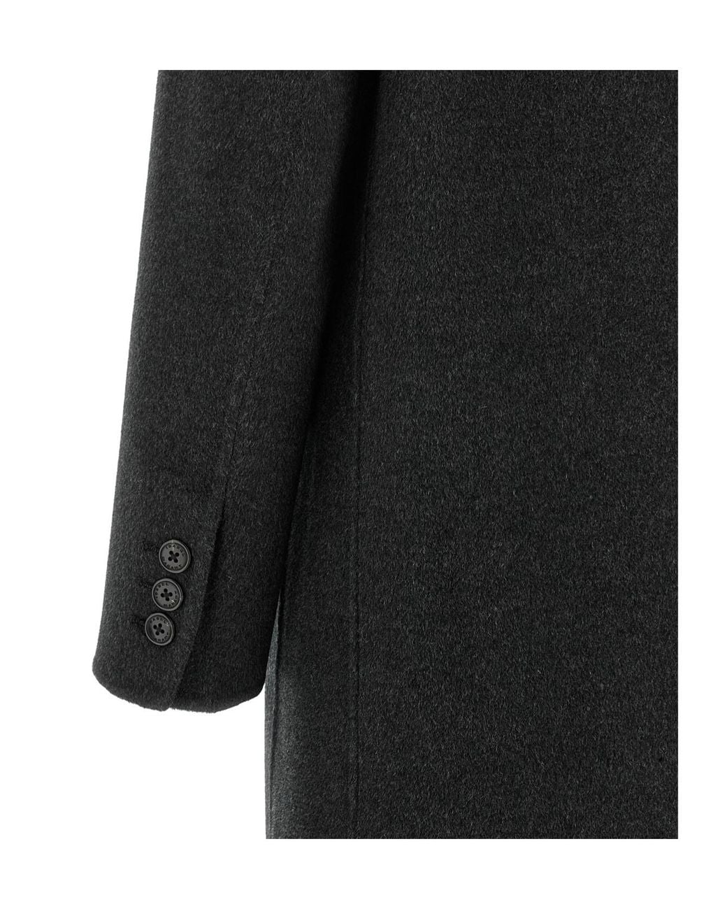 Isabel Marant Black Single-Breasted Long Coat