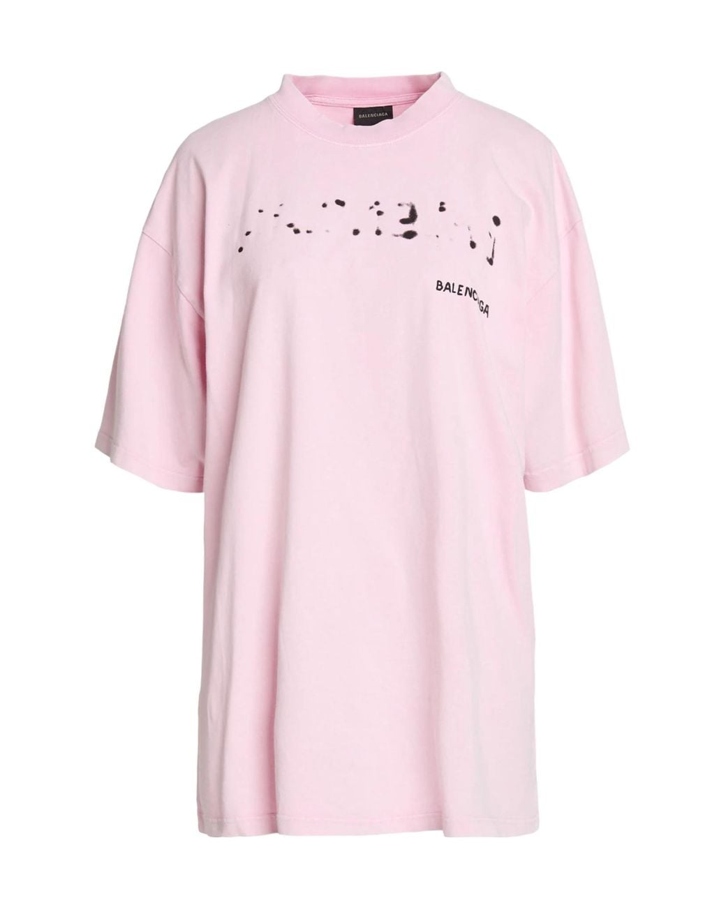 Balenciaga Pink Oversized Short-Sleeve T-Shirt