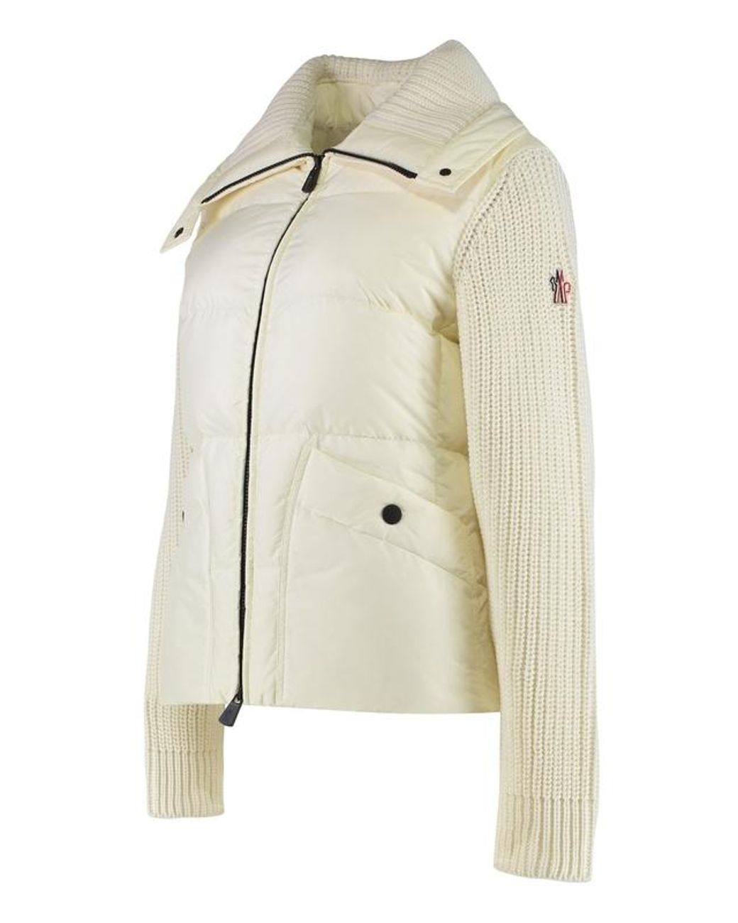 Moncler Natural Grenoble Panelled Zipped Jacket