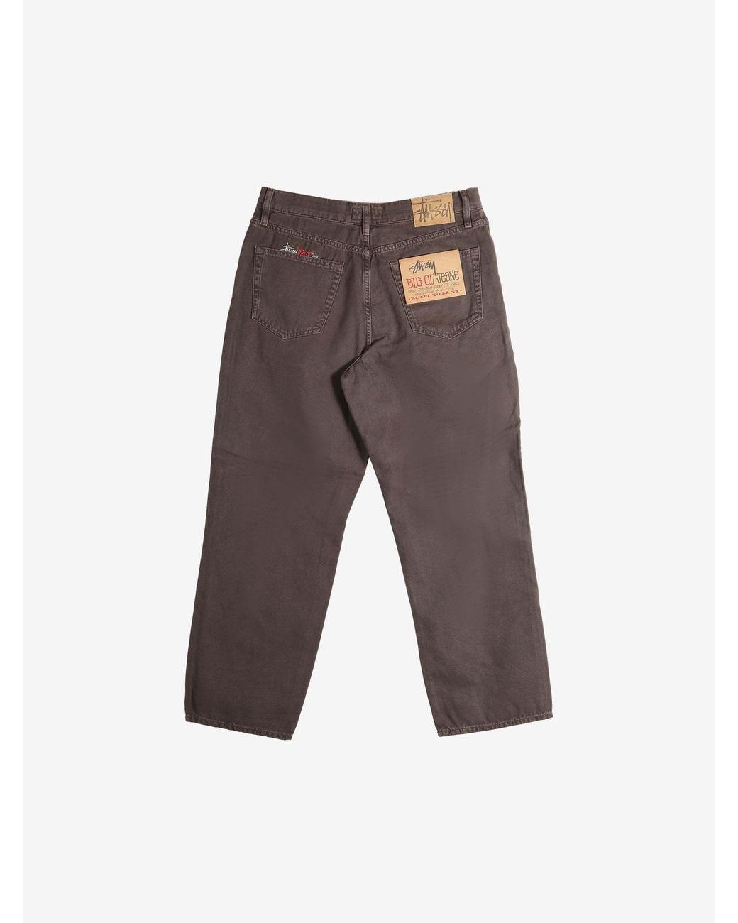 Stussy Gray Five-Pocket Trousers for men