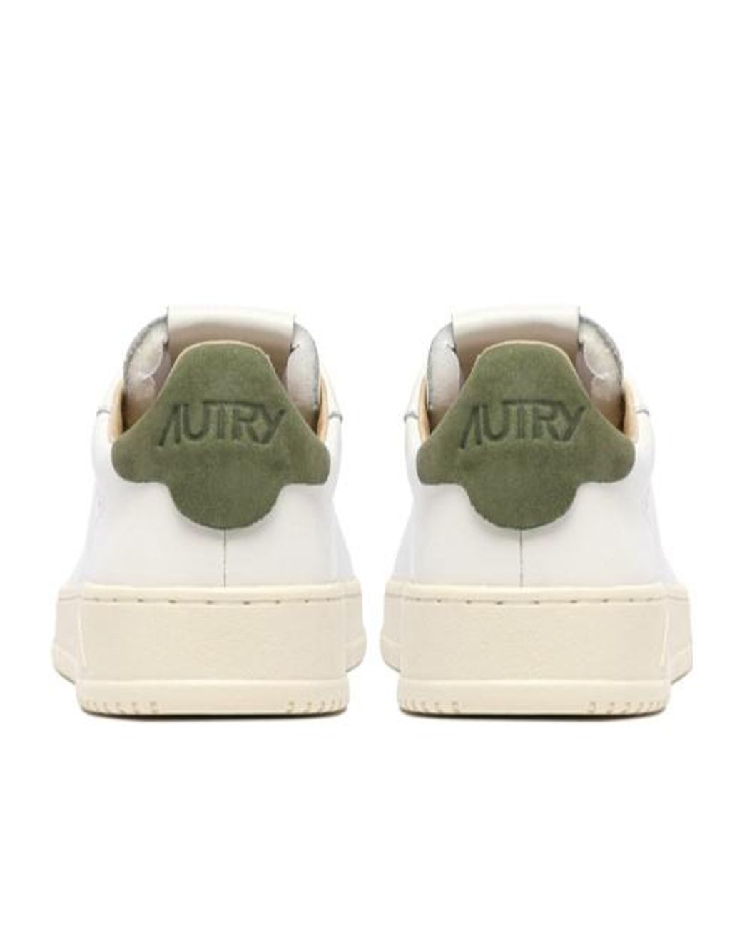 Autry White Dallas Lace-Up Sneakers for men