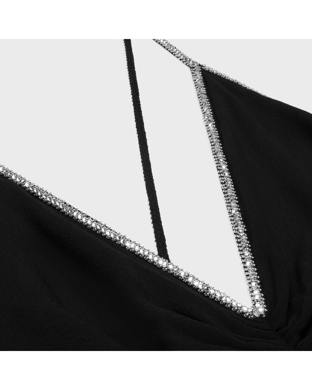 Céline Black Long Draped Dress