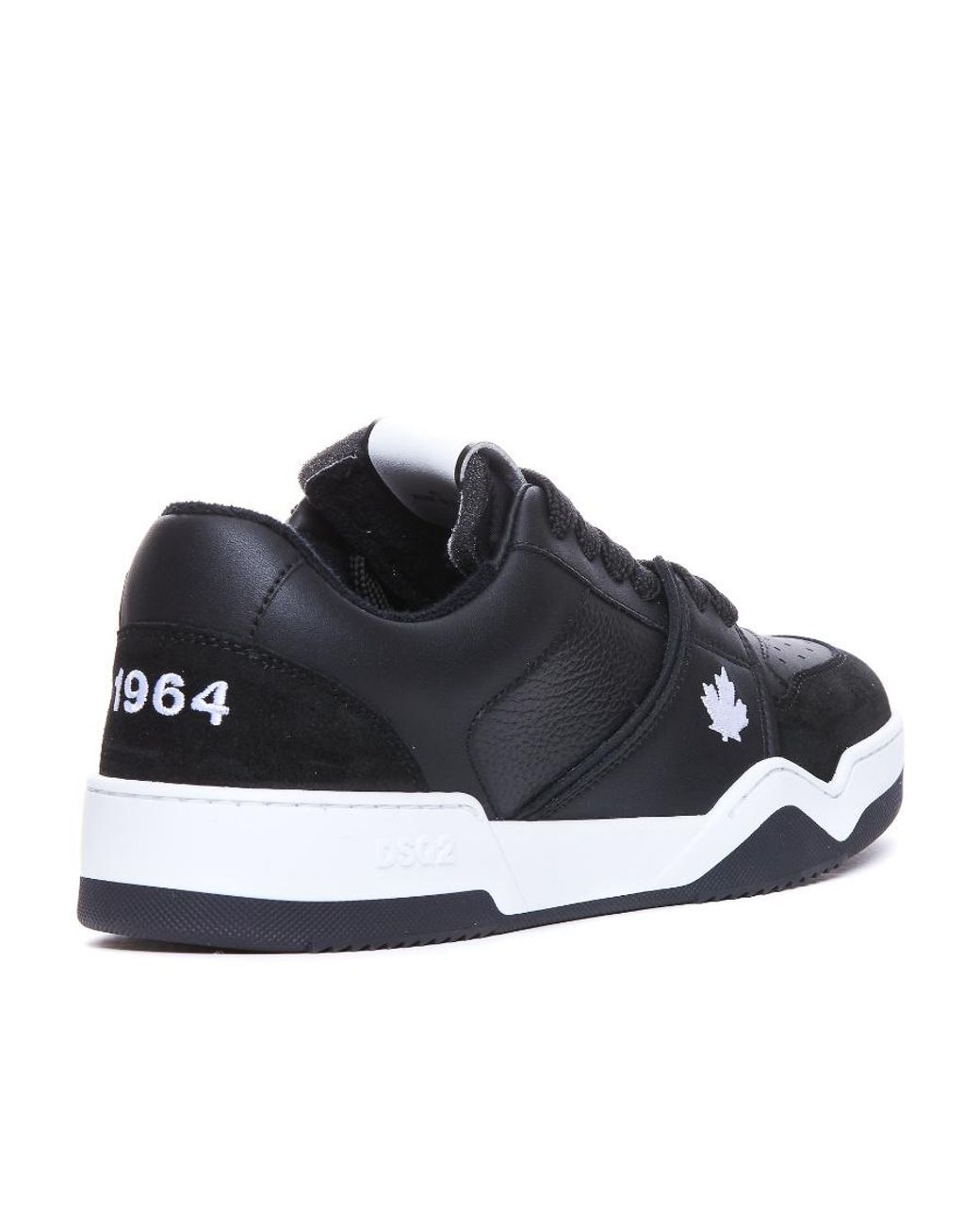 DSquared² Blue Logo-Embroidered Low-Top Sneakers for men