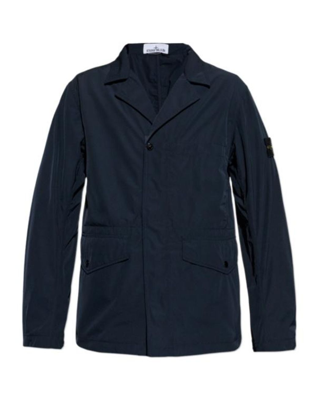 Stone Island Blue Utility Blazer for men