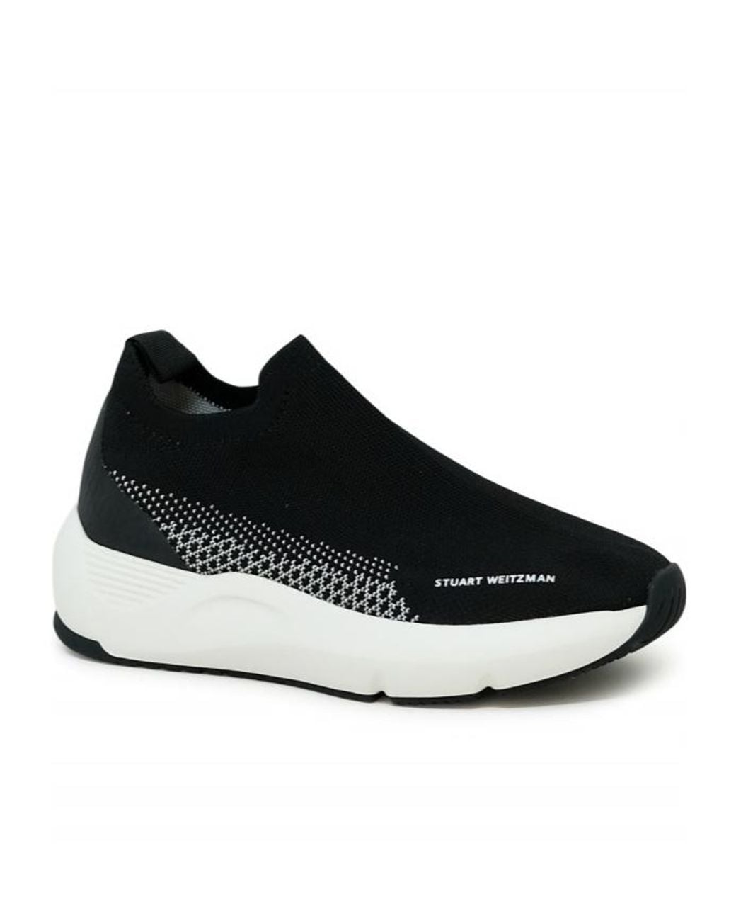 Stuart Weitzman Black Logo Sneakers