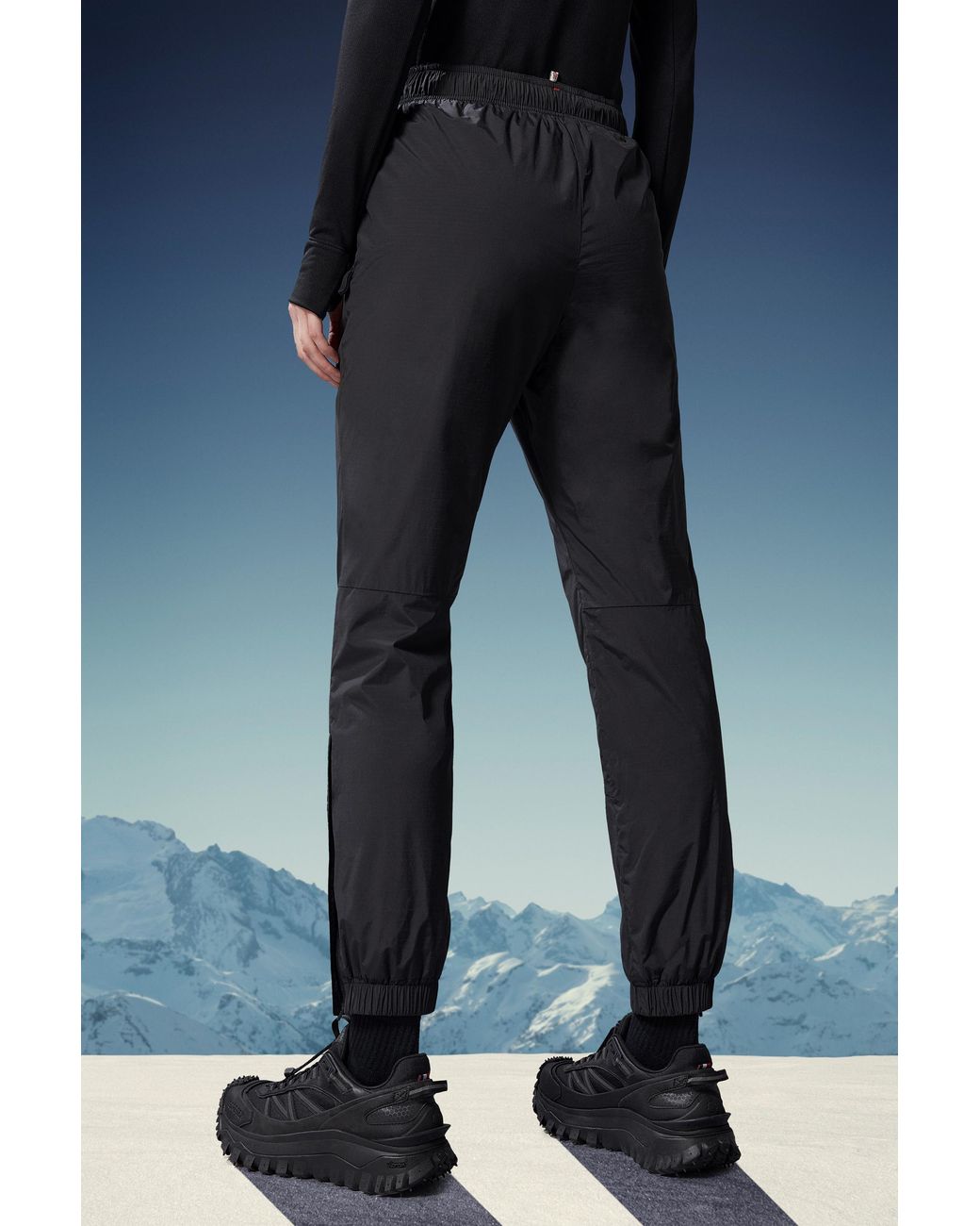 Moncler Black Grenoble Ripstop Drawstring Trousers