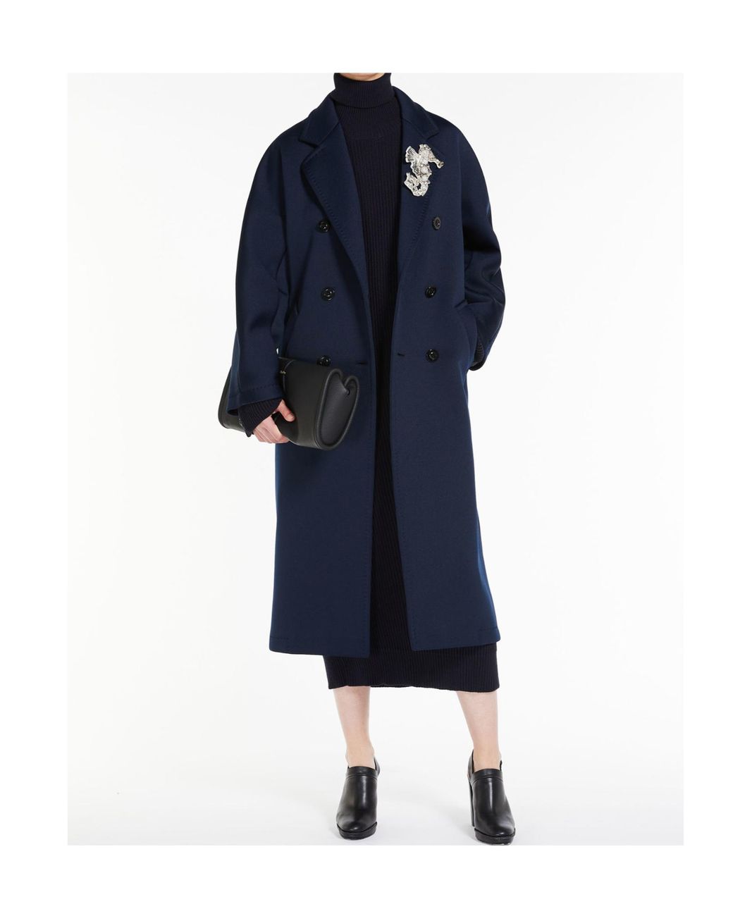 Max Mara Blue Logo Coat