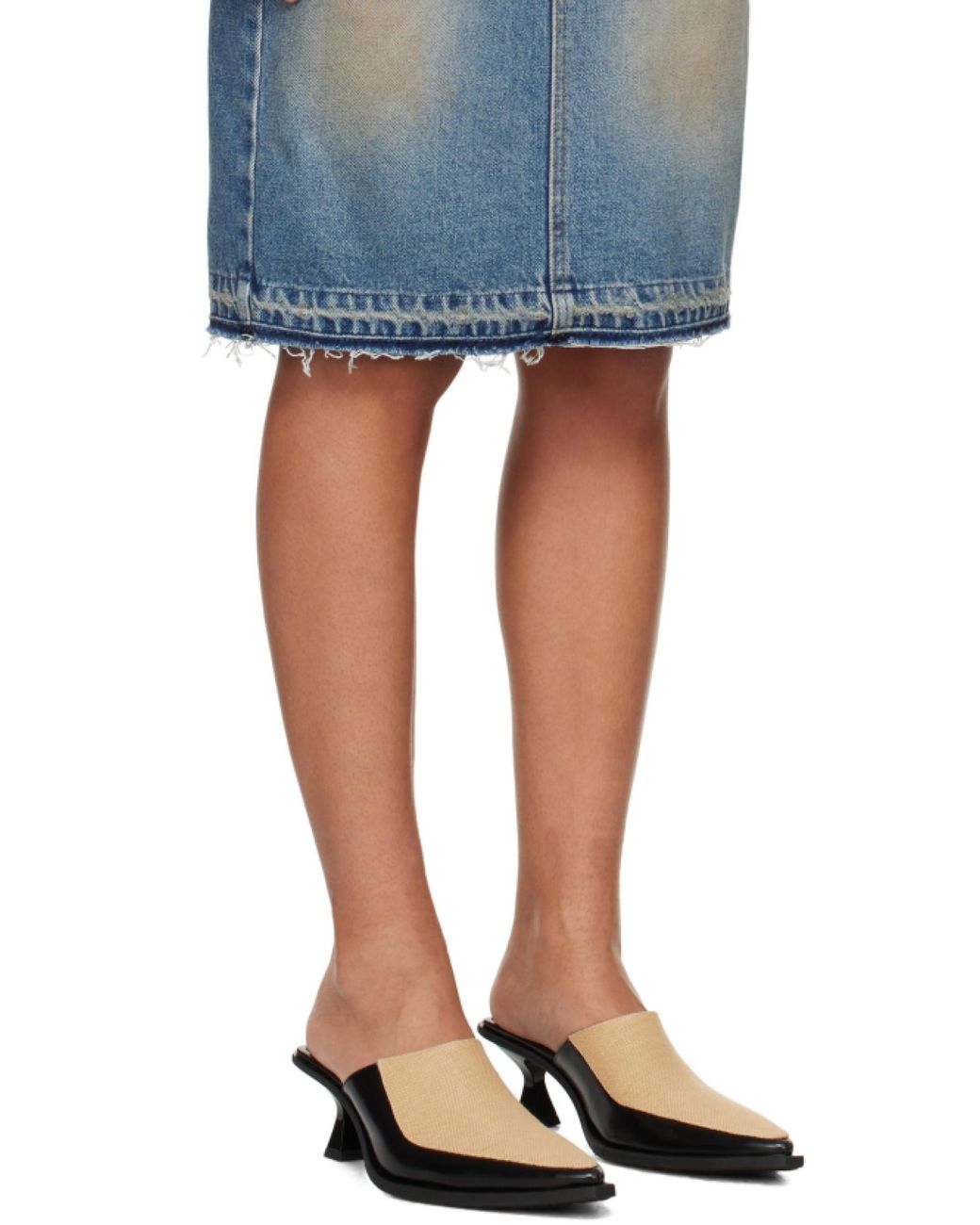 we11done Blue Long-Sleeved Dress