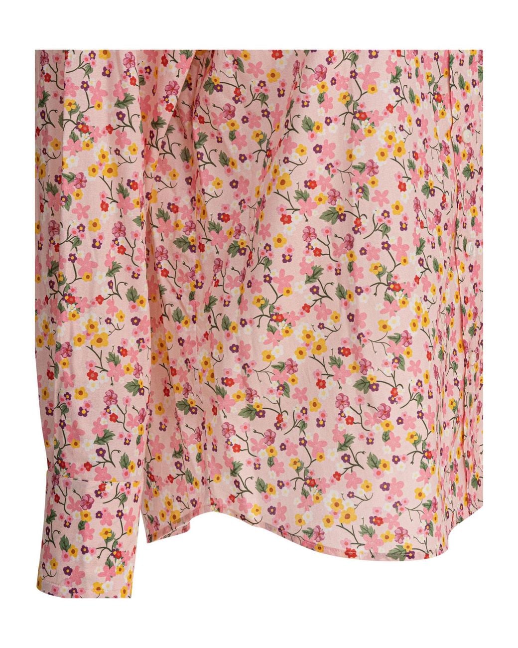 Ines De La Fressange Paris Pink Floral Long Sleeve Top
