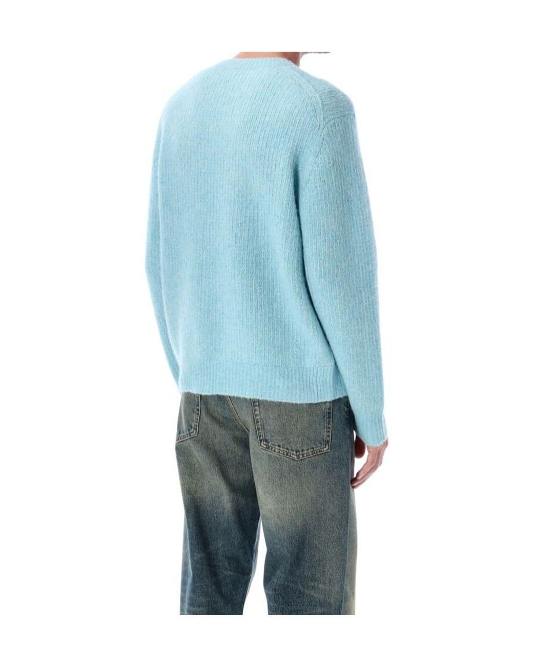 sunflower Blue Crew Neck Sweater for men