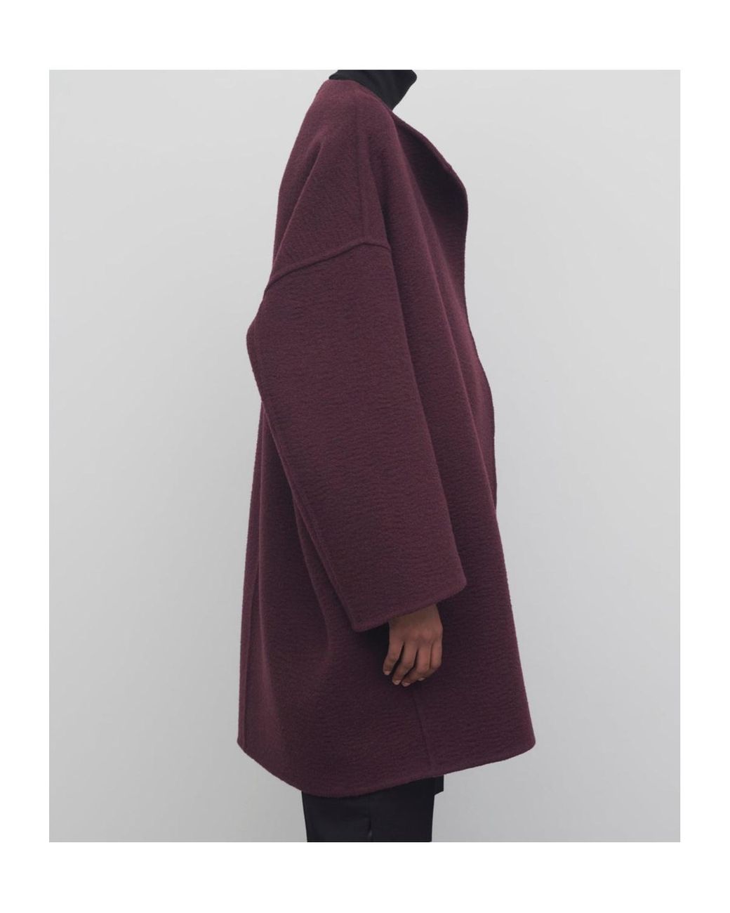 The Row Purple Verlain Long-Sleeved Coat