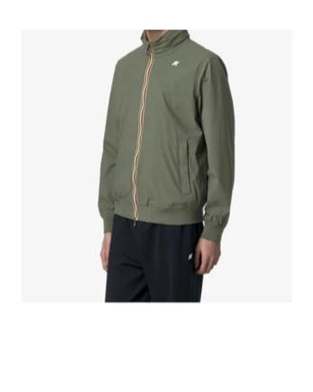 K-Way Green Amaury Zip-Up Jacket for men