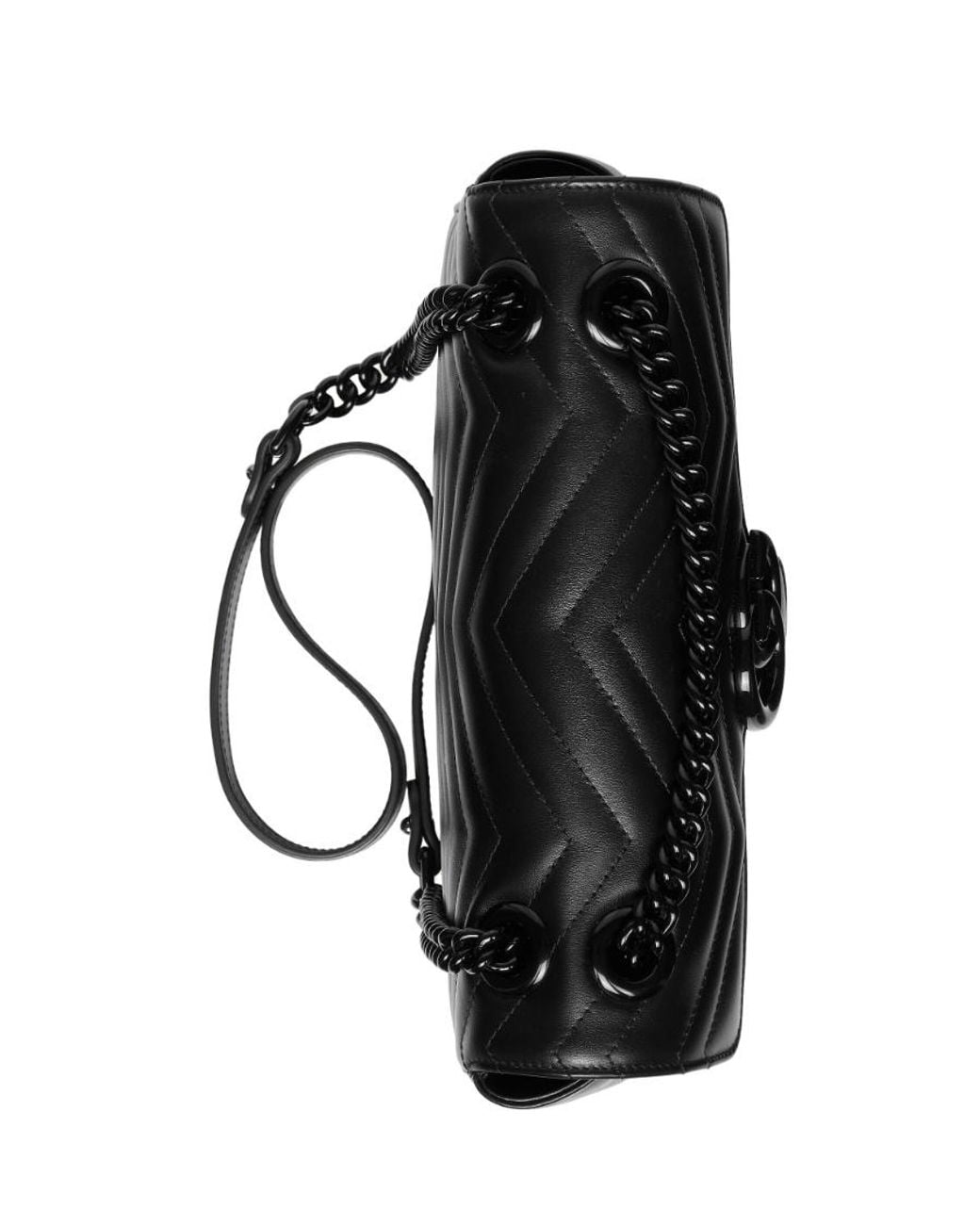 Gucci Black Gg Mormont Quilted Small Shoulder Bag