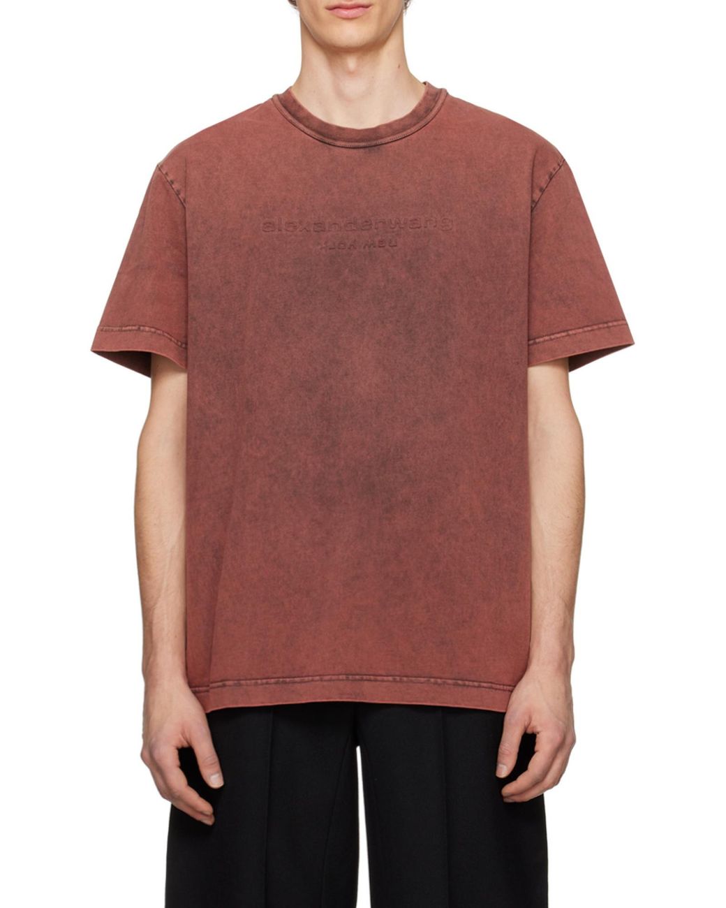 Alexander Wang Red Crewneck Short-Sleeved T-Shirt