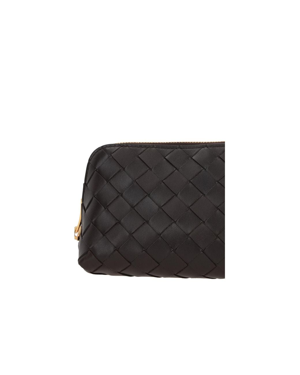 Bottega Veneta Black Intrecciato Beauty Pouch