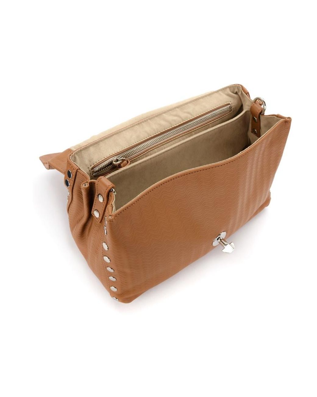 Zanellato Brown Logo Shoulder Bag