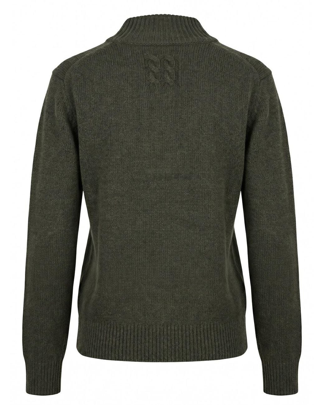 Nili Lotan Black Button-Placket High-Neck Sweater