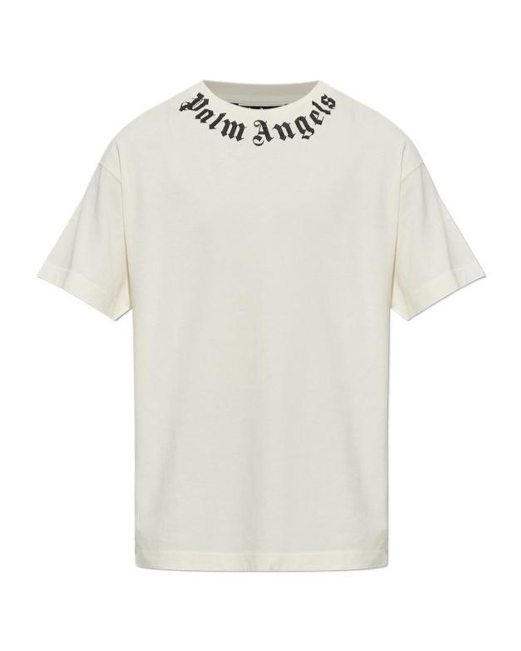 Palm Angels White Short-Sleeved T-Shirt for men