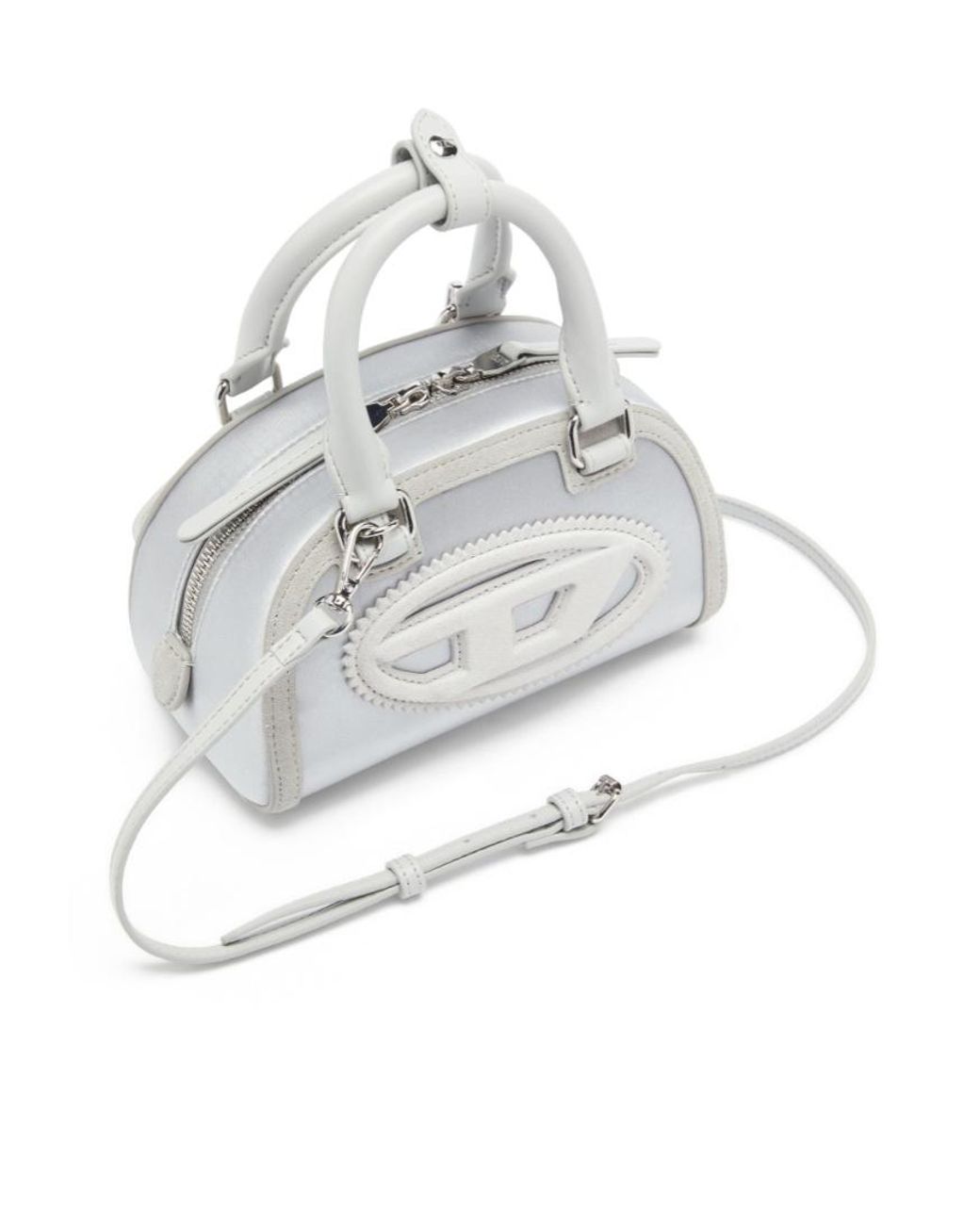 DIESEL Gray 1Dr Dome Top Handle Shoulder Bag for men