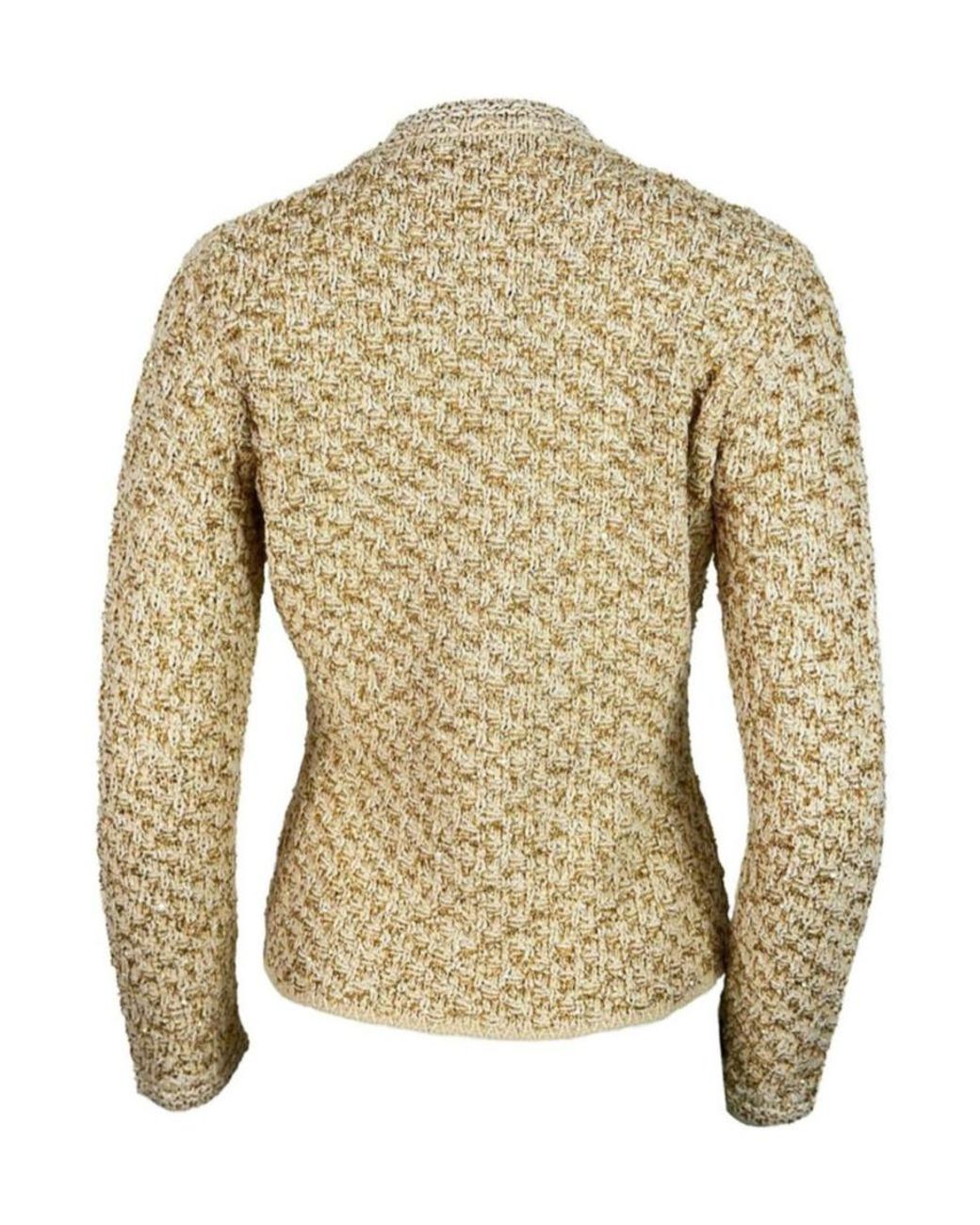Fabiana Filippi Multicolor Denim Effect Sequin Tweed Jacket