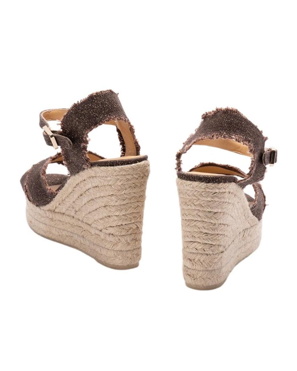 Castaner Brown Castañer Bromelia Ankle Strap Wedge Espadrilles