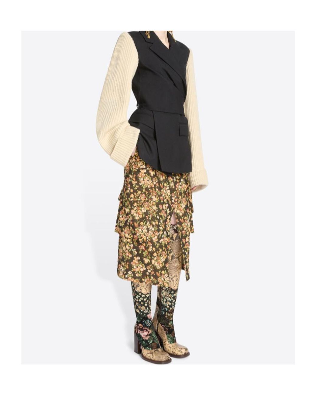 Dries Van Noten Black Beline Wrap Jacket