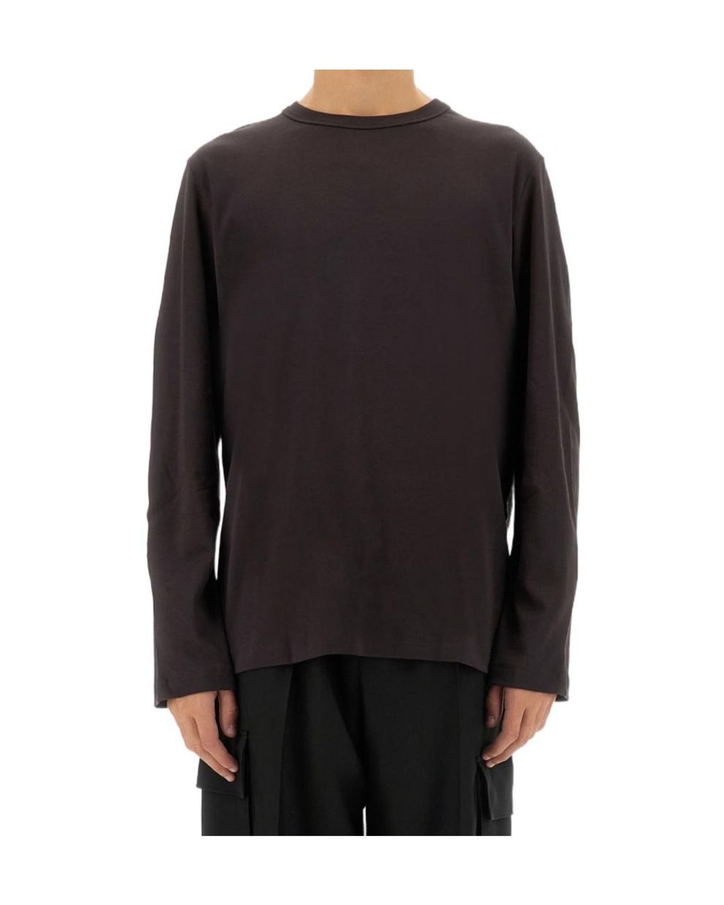 Helmut Lang Black Long-Sleeved Apex T-Shirt for men
