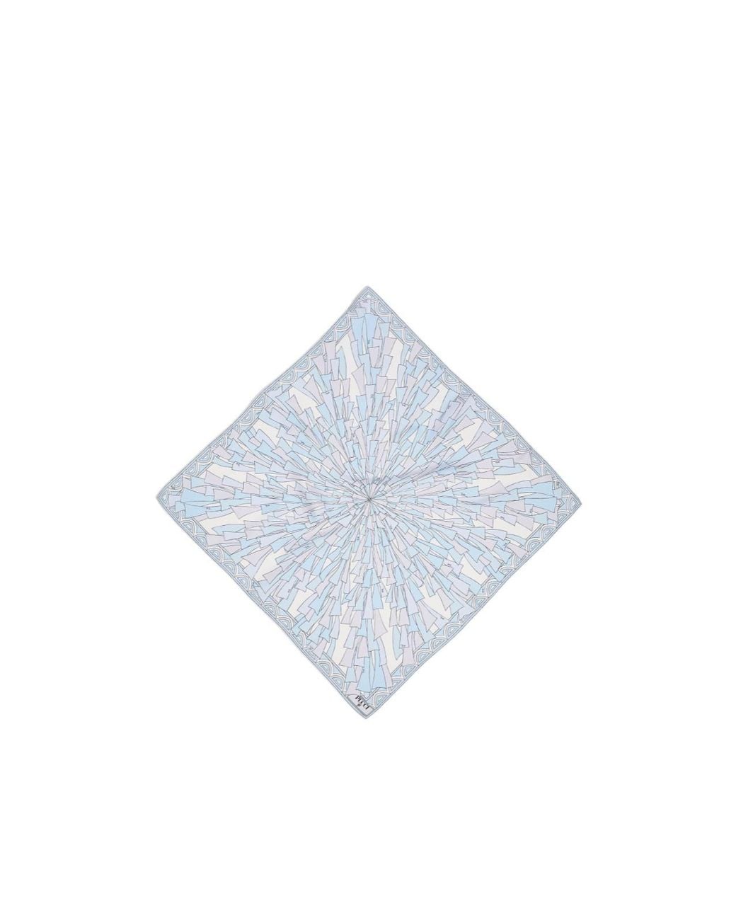 Emilio Pucci Blue Pucci Baiadera Print Scarf
